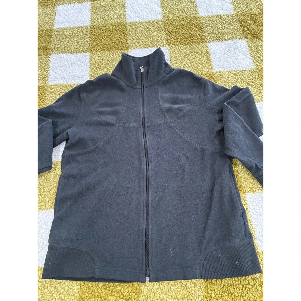 Nike Womens XXL Black Fleece Full Zip Mock Neck Jacket RN 56323 Activewear